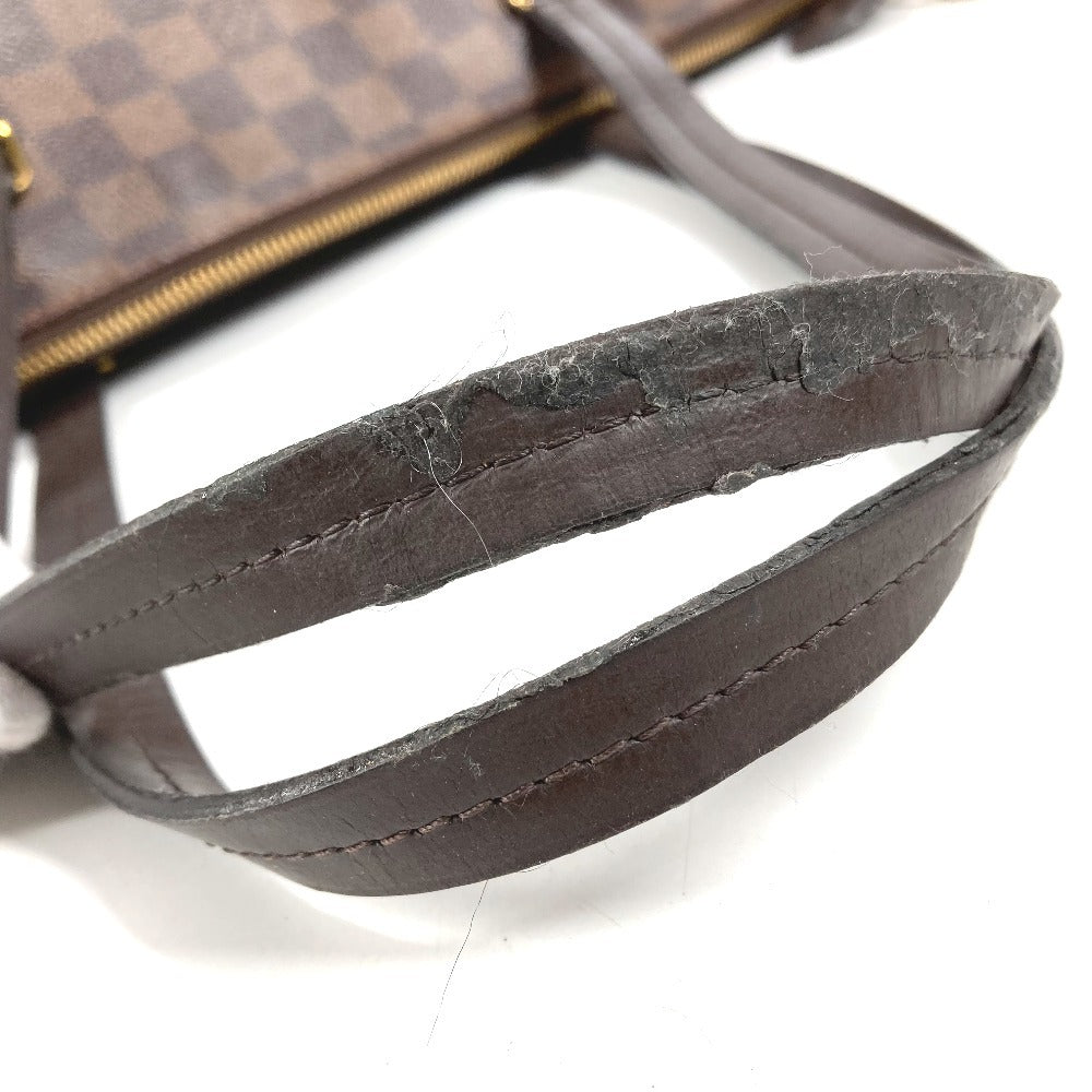 LOUIS VUITTON N41013 ダミエ イエナMM 肩掛け イエナ MM カバン ショルダーバッグ 肩掛け トートバッグ ダミエキャンバス ユニセックス エベヌ ブラウン