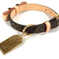 LOUIS VUITTON M58073 ペットカラー モノグラム 犬 ペット コリエバクスターXS りぼん リボン 首輪 モノグラムキャンバス ユニセックス ブラウン