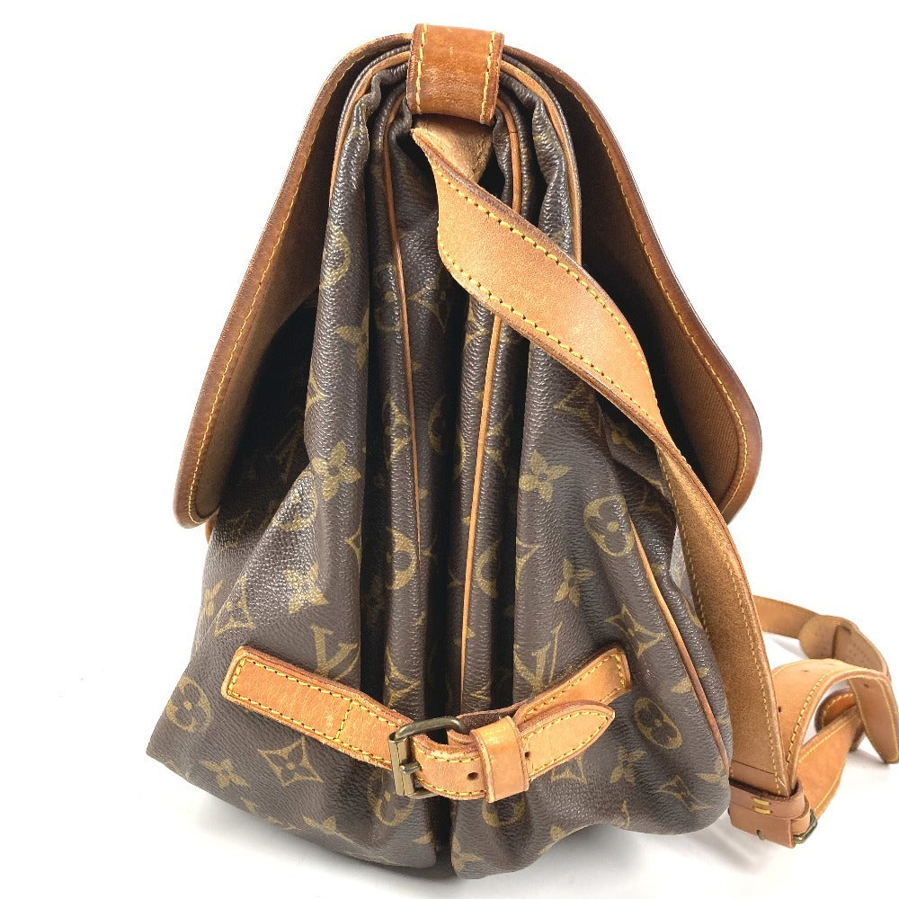 LOUIS VUITTON M42254 モノグラム ソミュール35 ソミュール35 カバン バッグ 斜め掛け フラップ ショルダーバッグ モノグラムキャンバス ユニセックス ブラウン