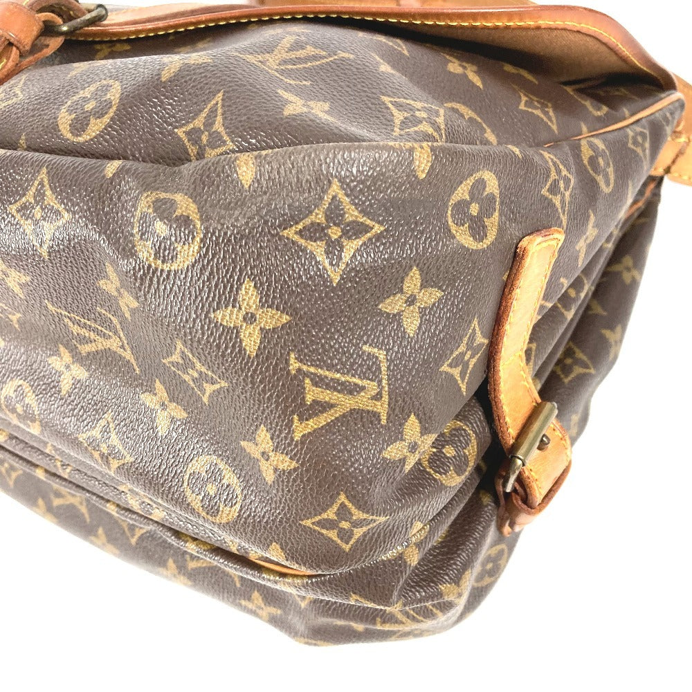 LOUIS VUITTON M42254 モノグラム ソミュール35 ソミュール35 カバン バッグ 斜め掛け フラップ ショルダーバッグ モノグラムキャンバス ユニセックス ブラウン