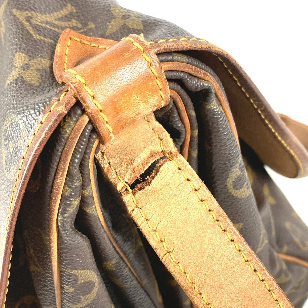 LOUIS VUITTON M42254 モノグラム ソミュール35 ソミュール35 カバン バッグ 斜め掛け フラップ ショルダーバッグ モノグラムキャンバス ユニセックス ブラウン