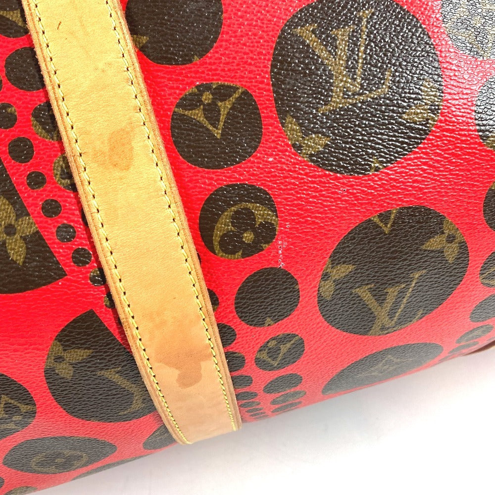 LOUIS VUITTON M40695 モノグラム パンプキン ドット LV×YK キーポルバンドリエール55 旅行バッグ トラベルバッグ カバン 2WAYバッグ ショルダーバッグ ボストンバッグ モノグラムキャンバス ユニセックス レッド