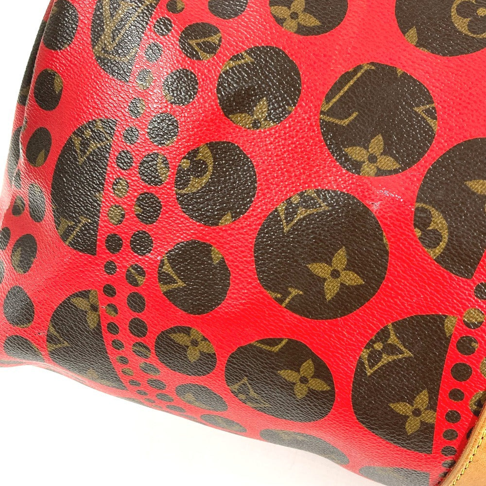 LOUIS VUITTON M40695 モノグラム パンプキン ドット LV×YK キーポルバンドリエール55 旅行バッグ トラベルバッグ カバン 2WAYバッグ ショルダーバッグ ボストンバッグ モノグラムキャンバス ユニセックス レッド
