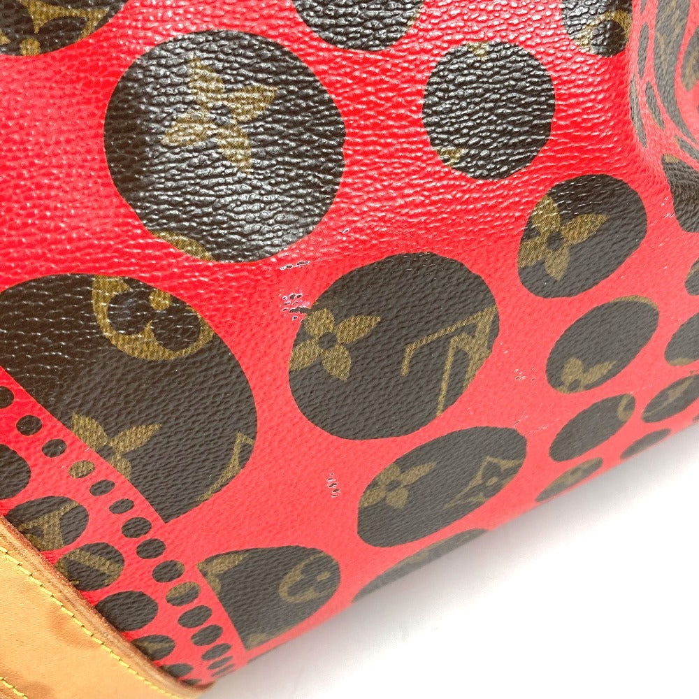 LOUIS VUITTON M40695 モノグラム パンプキン ドット LV×YK キーポルバンドリエール55 旅行バッグ トラベルバッグ カバン 2WAYバッグ ショルダーバッグ ボストンバッグ モノグラムキャンバス ユニセックス レッド