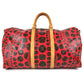 LOUIS VUITTON M40695 モノグラム パンプキン ドット LV×YK キーポルバンドリエール55 旅行バッグ トラベルバッグ カバン 2WAYバッグ ショルダーバッグ ボストンバッグ モノグラムキャンバス ユニセックス レッド
