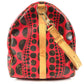 LOUIS VUITTON M40695 モノグラム パンプキン ドット LV×YK キーポルバンドリエール55 旅行バッグ トラベルバッグ カバン 2WAYバッグ ショルダーバッグ ボストンバッグ モノグラムキャンバス ユニセックス レッド