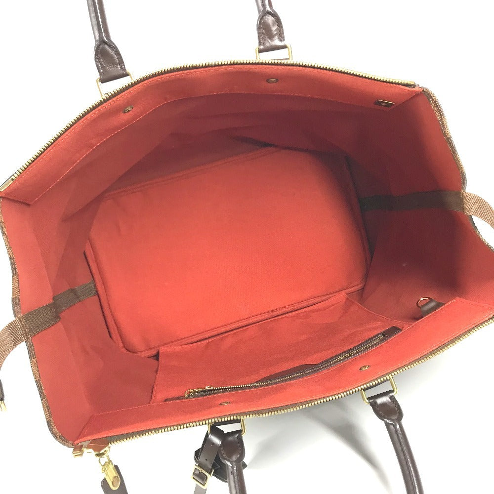 LOUIS VUITTON N41165 ダミエ グリニッジPM グリニッジ PM ボストンバッグ カバン トートバッグ トラベルバッグ ハンドバッグ ダミエキャンバス ユニセックス エベヌ ブラウン