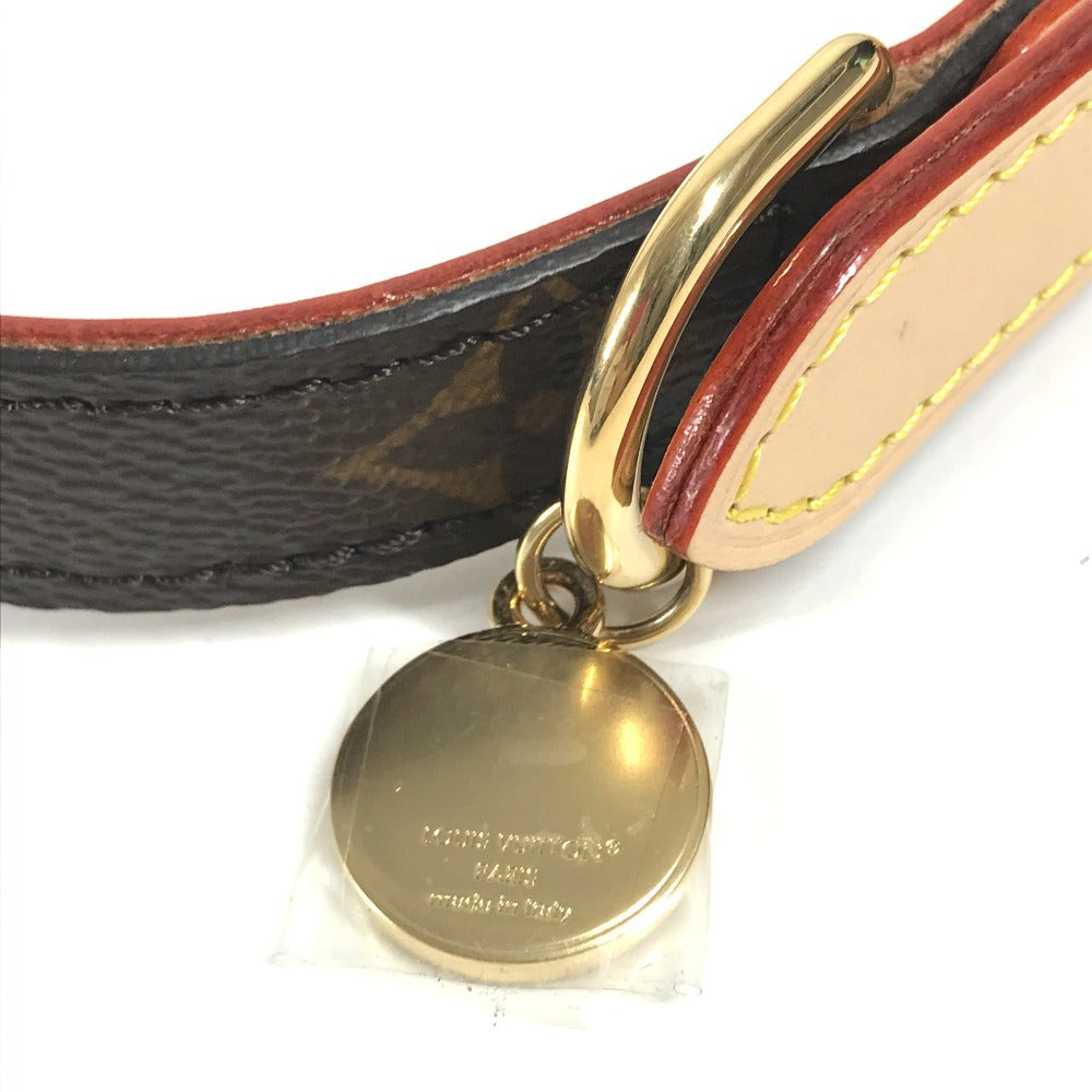 LOUIS VUITTON GI1214 モノグラム ドッグ カラー MM 犬用首輪 ペット わんちゃん 首輪 モノグラムキャンバス ユニセックス ブラウン