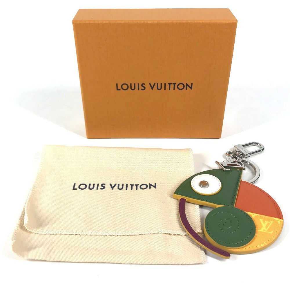 LOUIS VUITTON M02239 モノグラム バッグチャーム LV カメレオン バッグチャーム キーホルダー レザー ユニセックス オレンジ