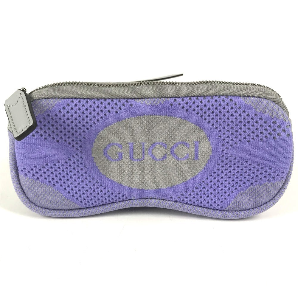GUCCI 824707 ロゴ ポーチ GG サングラスケース ポーチ ユニセックス パープル