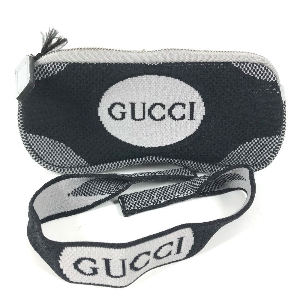 GUCCI 824707 ロゴ ポーチ GG サングラスケース ポーチ ユニセックス ブラック
