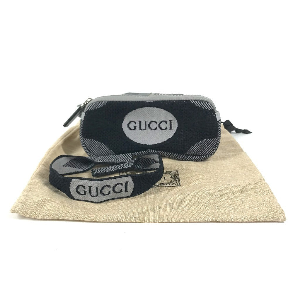 GUCCI 824707 ロゴ ポーチ GG サングラスケース ポーチ ユニセックス ブラック