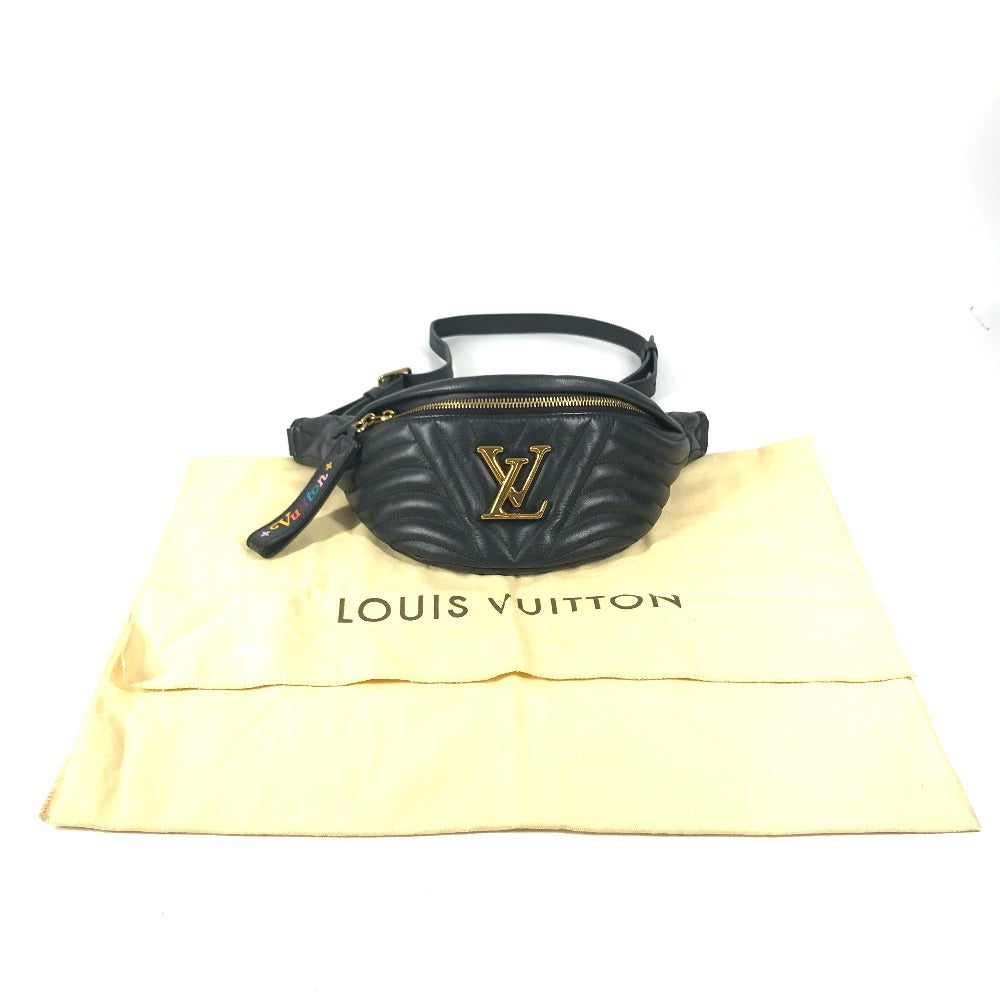 LOUIS VUITTON M53750 ニューウェーブ バムバッグ カバン ベルトバッグ ウエストバッグ ボディバッグ レザー ユニセックス ブラック