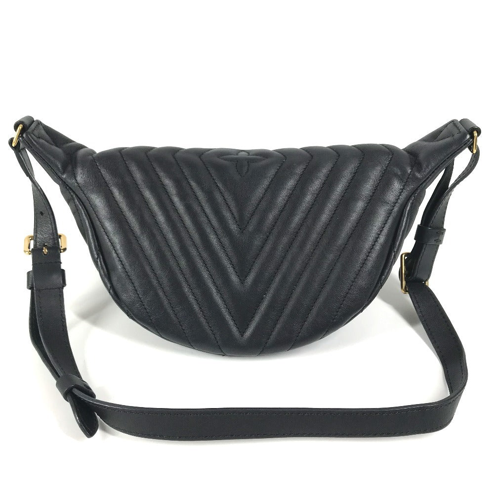 LOUIS VUITTON M53750 ニューウェーブ バムバッグ カバン ベルトバッグ ウエストバッグ ボディバッグ レザー ユニセックス ブラック