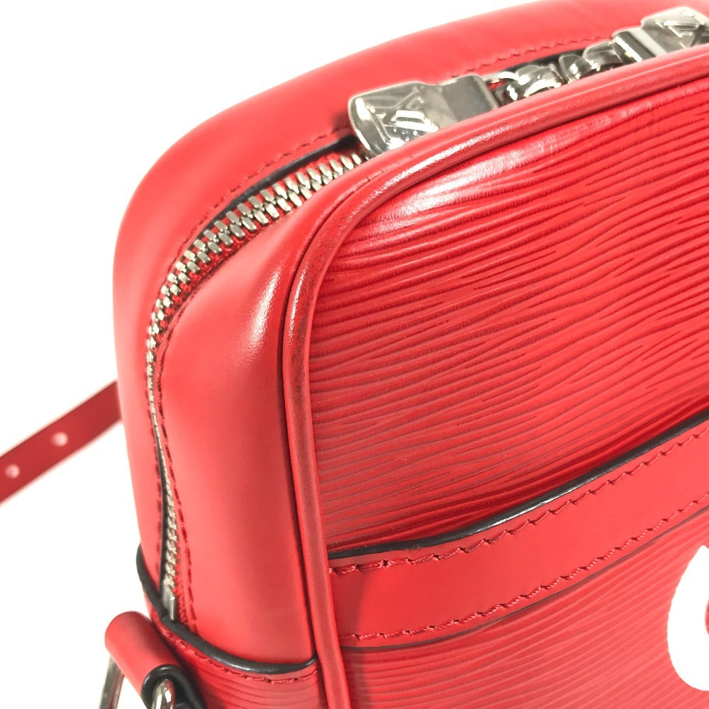 LOUIS VUITTON M53417 エピ supreme シュプリーム コラボ ダヌーブPM ダヌーブ PM カバン 斜め掛け ポシェット ショルダーバッグ エピレザー ユニセックス レッド