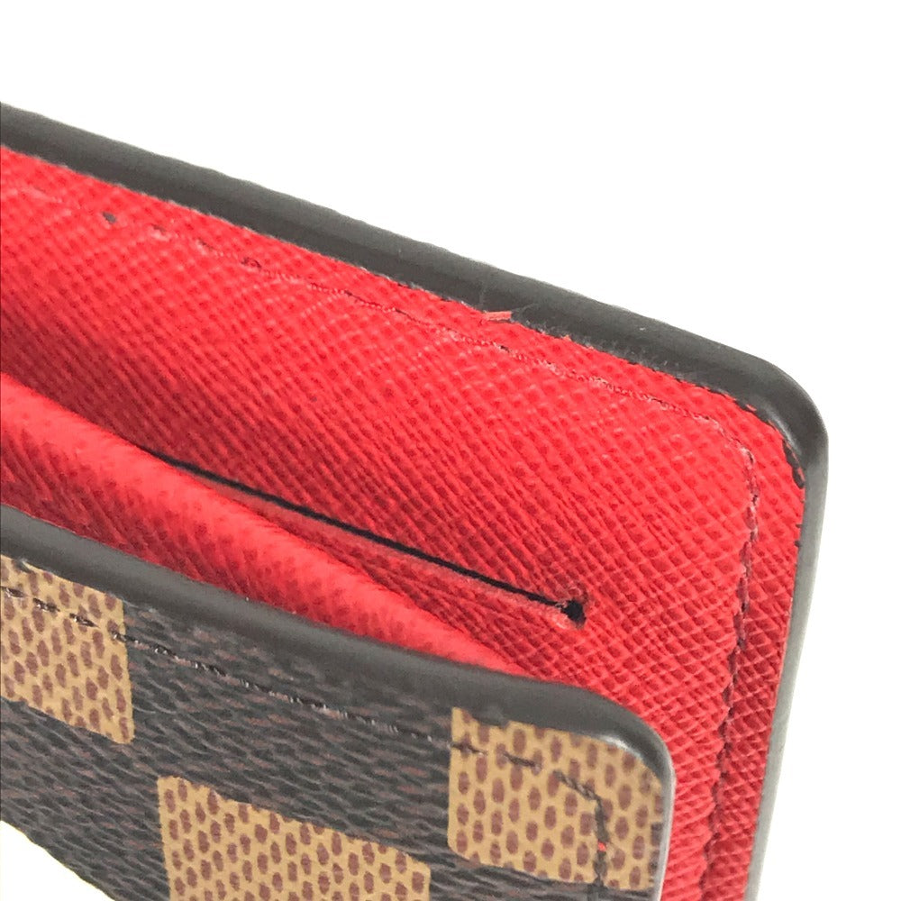 LOUIS VUITTON N40780 ダミエフレンドシップ NIGO ニゴ コラボ ポルトフォイユ･ブラザ ロングウォレット 2つ折り 長財布 ダミエキャンバス ユニセックス エベヌ ブラウン