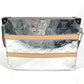 LOUIS VUITTON M80807 モノグラムミラー 鏡 トランク ポシェット　トランクポシェット カバン ストラップ付き ポーチ セカンドバッグ クラッチバッグ レザー ユニセックス シルバー