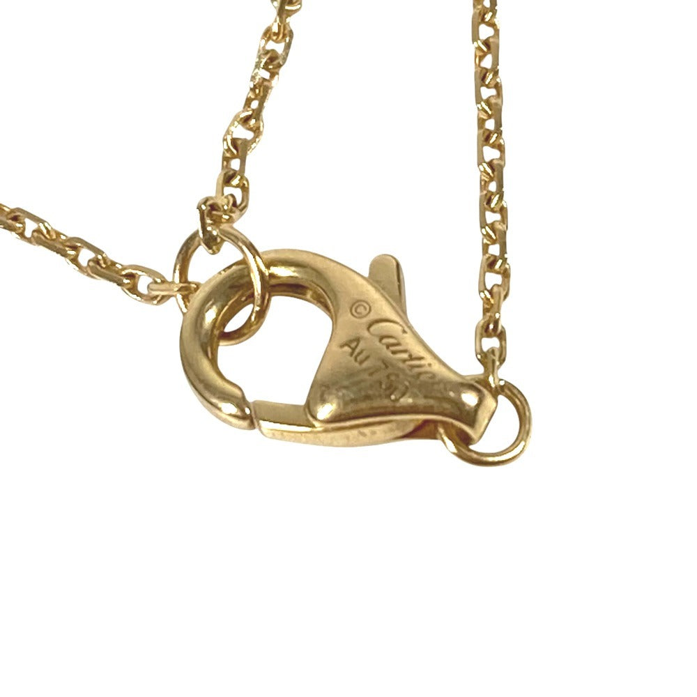 CARTIER マザーオブパール アミュレット ドゥ カルティエ 1Pダイヤ XS チェーンネックレス アクセサリー 18K 金 K18 ネックレス Au750 レディース ゴールド