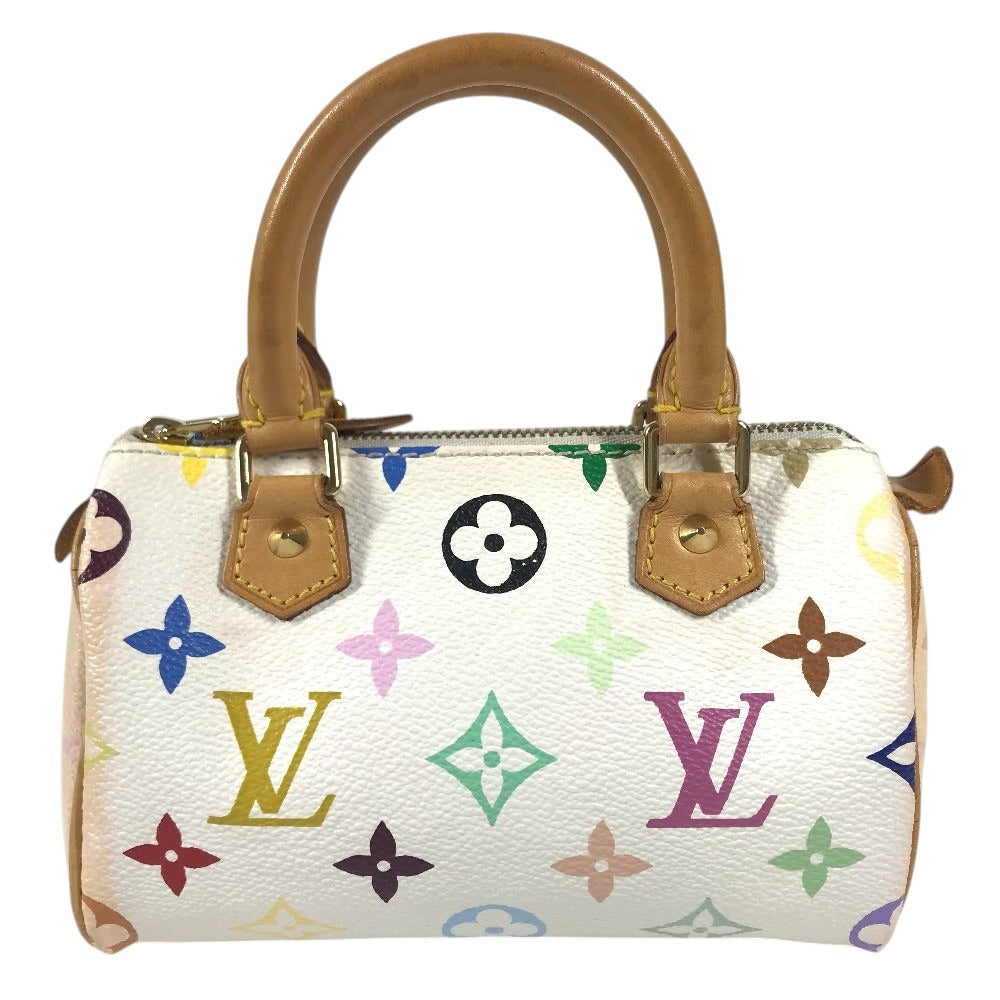 LOUIS VUITTON M92645 モノグラムマルチカラー ミニスピーディ ミニミニボストンバッグ カバン ハンドバッグ モノグラムマルチカラーキャンバス レディース ブロン ホワイト