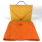 HERMES ヴィンテージ ケリークロス カバン ハンドバッグ 書類バッグ ブリーフケース ビジネスバッグ クシュベル ユニセックス ジョーヌ イエロー