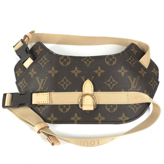 LOUIS VUITTON GI1222 モノグラム ドッグ ハーネス MM 犬用 ペット わんちゃん 雑貨 モノグラムキャンバス ユニセックス ブラウン