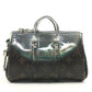 LOUIS VUITTON M01428 Monogram Metallic Mirror Mini Keepall Mini Keepall Bag Charm Mini Boston Key Holder MonogramCanvas / Leather Brown/Silver Used