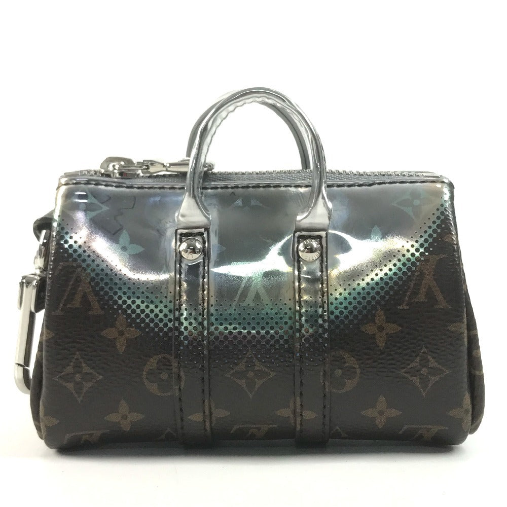 LOUIS VUITTON M01428 Monogram Metallic Mirror Mini Keepall Mini Keepall Bag Charm Mini Boston Key Holder MonogramCanvas / Leather Brown/Silver Used
