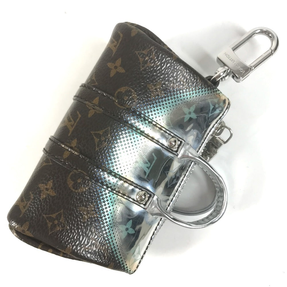 LOUIS VUITTON M01428 Monogram Metallic Mirror Mini Keepall Mini Keepall Bag Charm Mini Boston Key Holder MonogramCanvas / Leather Brown/Silver Used