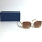 LOUIS VUITTON Z3323U Rhinestone LV Comet Square Sunglasses glasses glasses eyewear glasses sunglasses Metal Brown/Gold Used