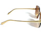 LOUIS VUITTON Z3323U Rhinestone LV Comet Square Sunglasses glasses glasses eyewear glasses sunglasses Metal Brown/Gold Used