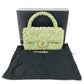 CHANEL vintage CC Mark logo parent-child bag (parent only) bag flap Hand Bag tweed Green Used