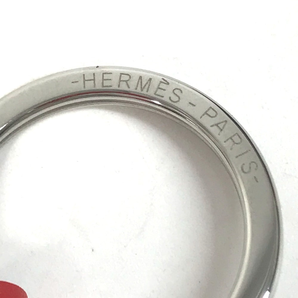 HERMES 2024 Year Gift Clochette Bag Charm Key Holder charm Leather Red Used