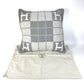 HERMES Square square Cushion "Avalon III" PM interior pillow pillow cushion Wool / Cashmere gray Used