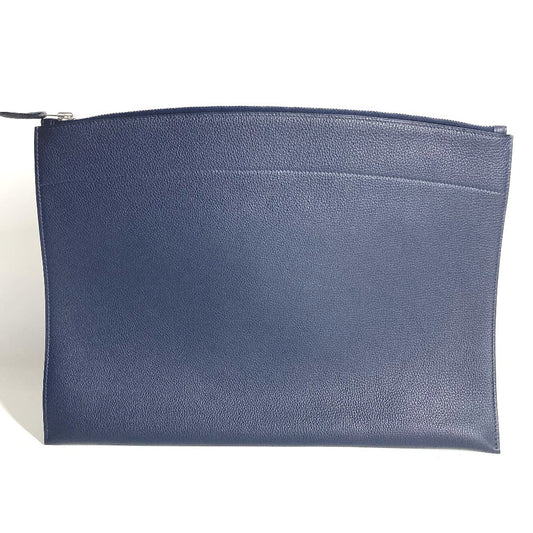 HERMES Pochette Bazaar GM Pochette Bazaar GM Cluch Bag Bag Pouch Clutch bag Togo Blue Nuit Used