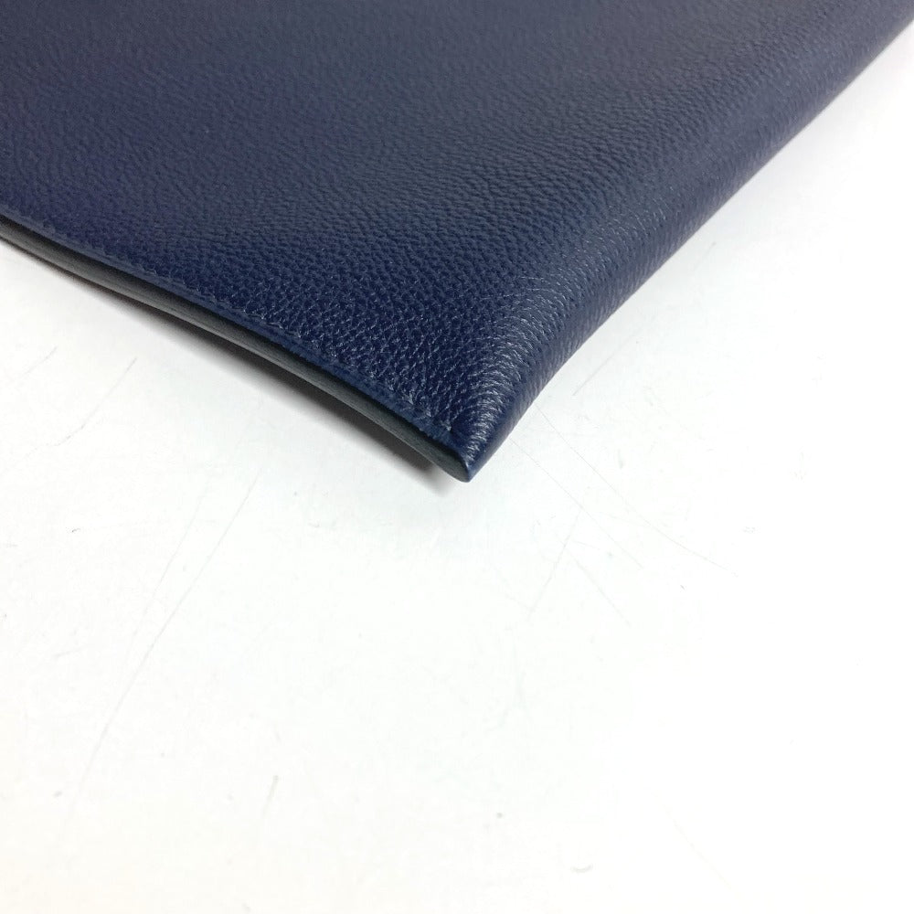 HERMES Pochette Bazaar GM Pochette Bazaar GM Cluch Bag Bag Pouch Clutch bag Togo Blue Nuit Used