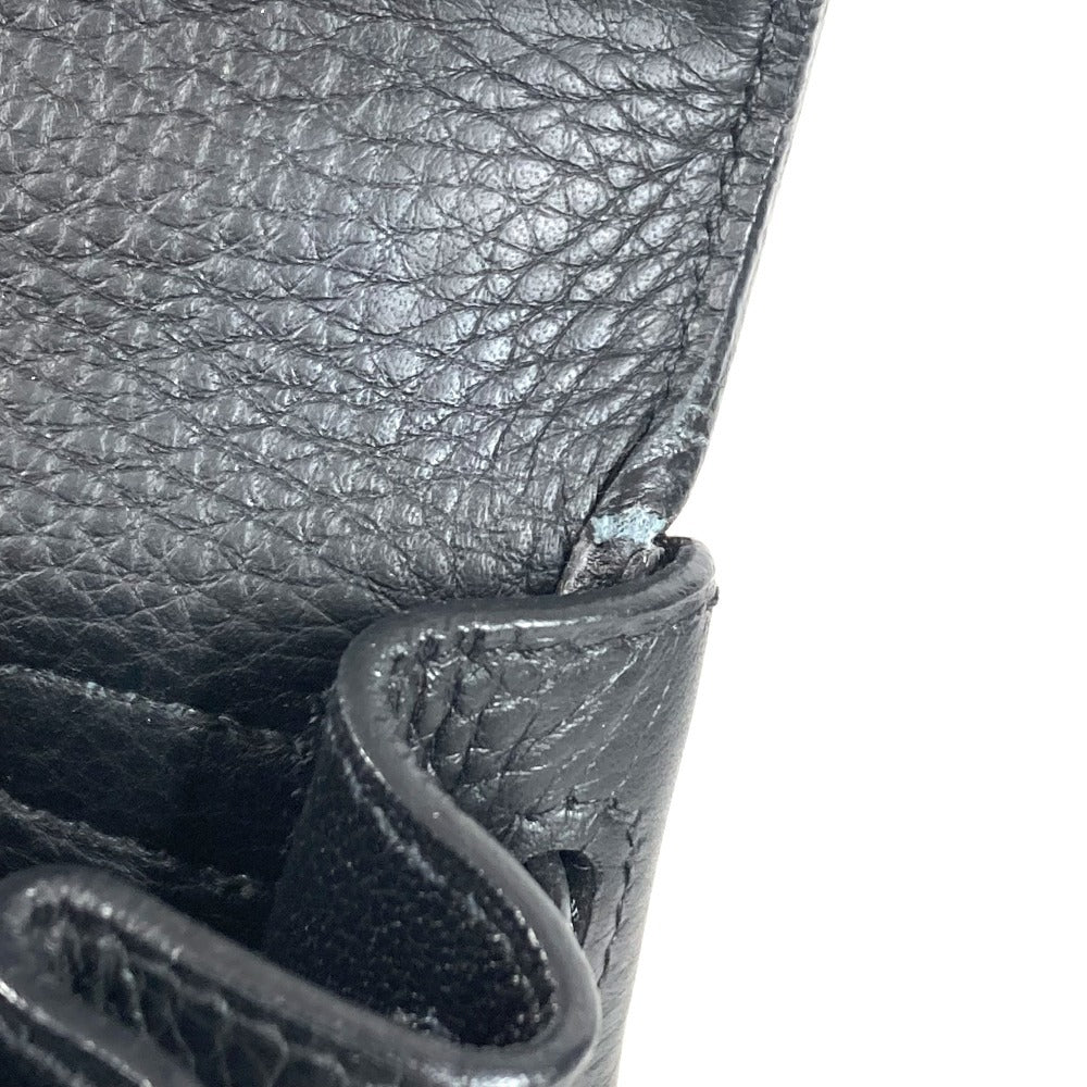 HERMES Kelly28 Kelly 28 2WAY bag Shoulder Bag Hand Bag Taurillon Clemence Black/SilverHardware Used