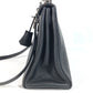 HERMES Kelly28 Kelly 28 2WAY bag Shoulder Bag Hand Bag Taurillon Clemence Black/SilverHardware Used