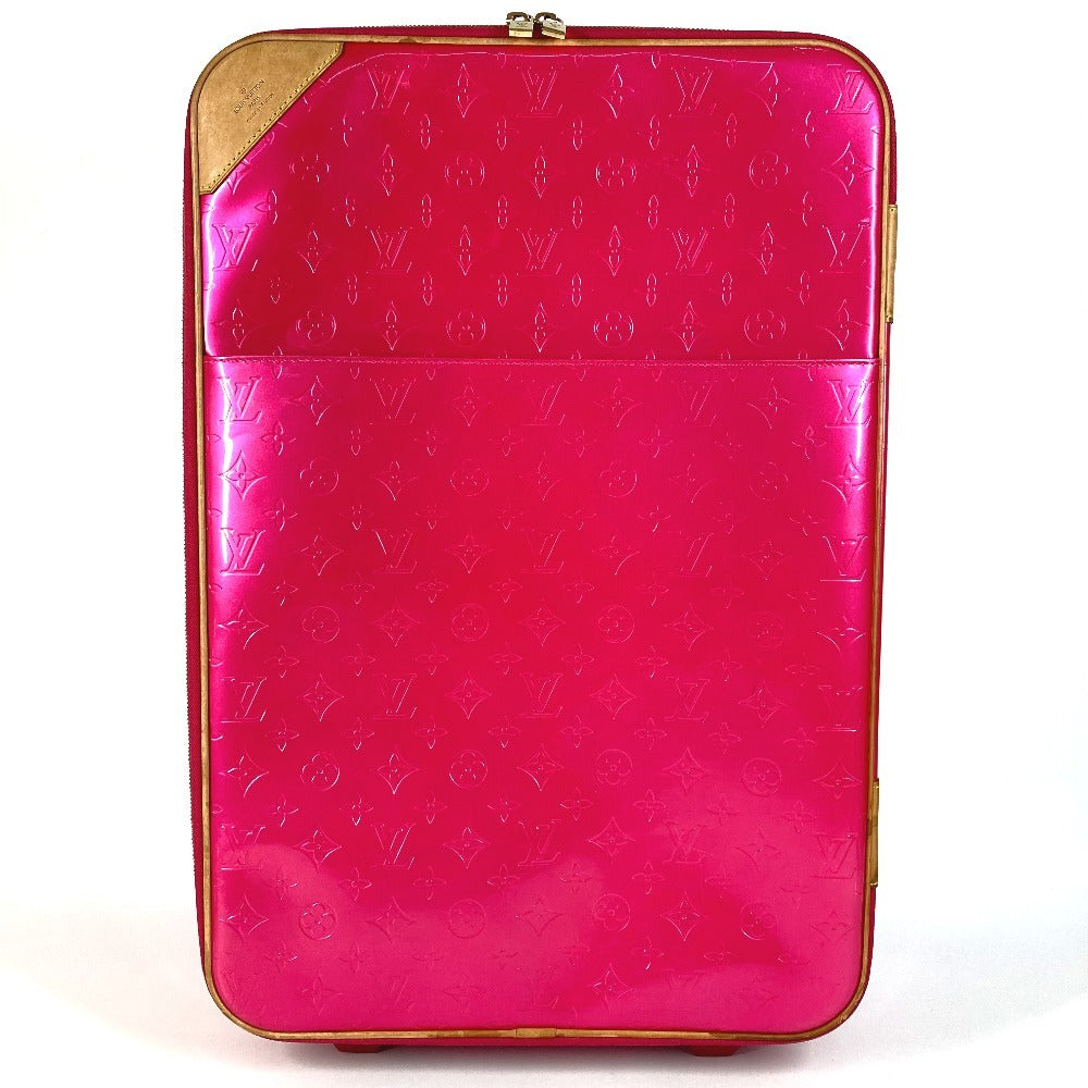 LOUIS VUITTON M93713 MonogramVernis Pegase50 Pegase 50 Suitcase with 2 wheels, travel bag キャリーバッグ Carry Bag MonogramVernisCanvas Rose Pop pink Used