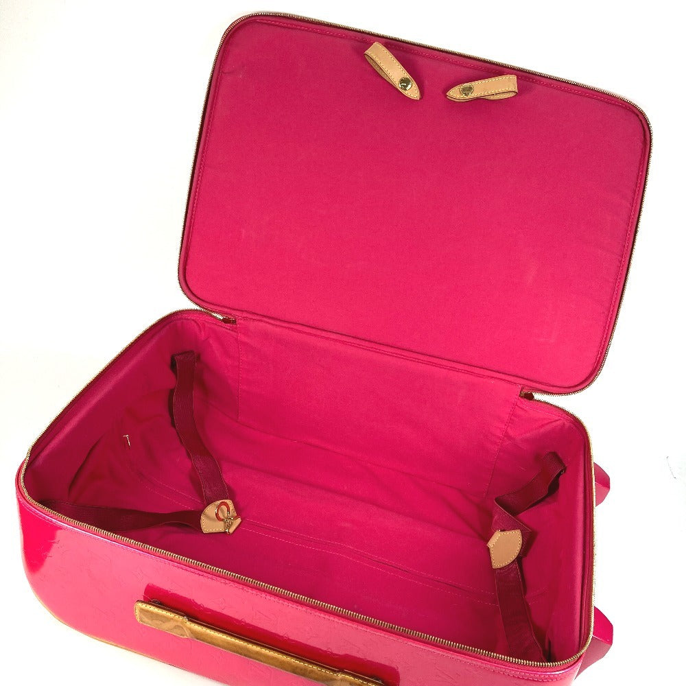 LOUIS VUITTON M93713 MonogramVernis Pegase50 Pegase 50 Suitcase with 2 wheels, travel bag キャリーバッグ Carry Bag MonogramVernisCanvas Rose Pop pink Used