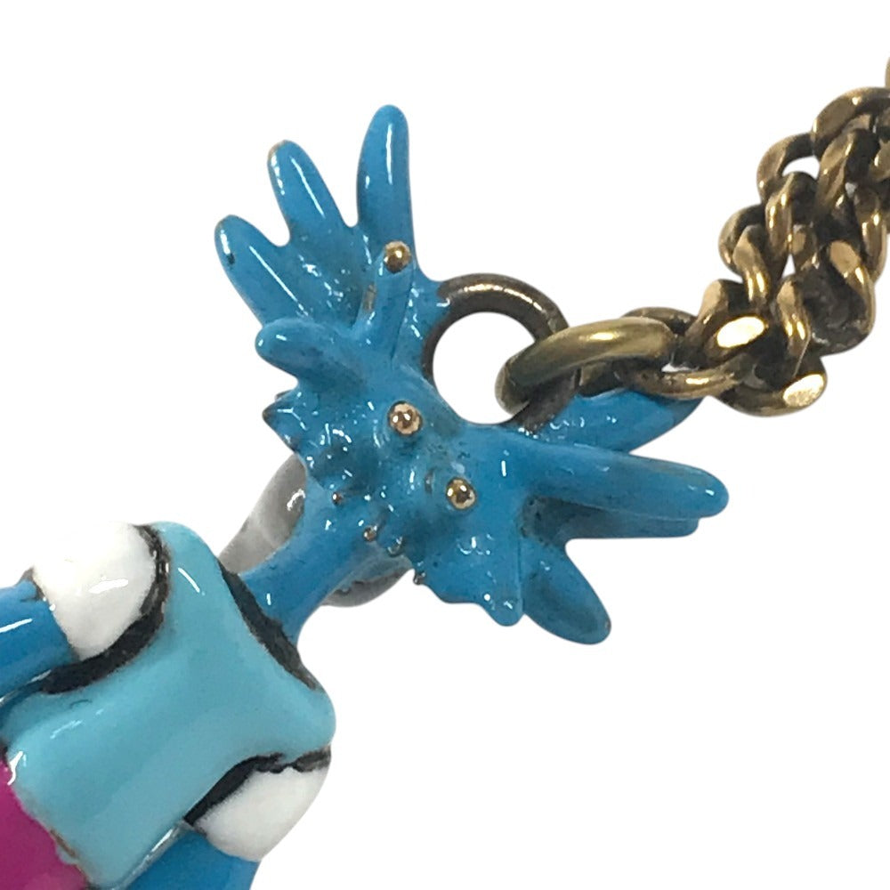 LOUIS VUITTON MP2928 Accessories Chain Necklace LV Animals Pendant Zoom-kun ZOOM LV Dragon Necklace Metal Multicolore Used