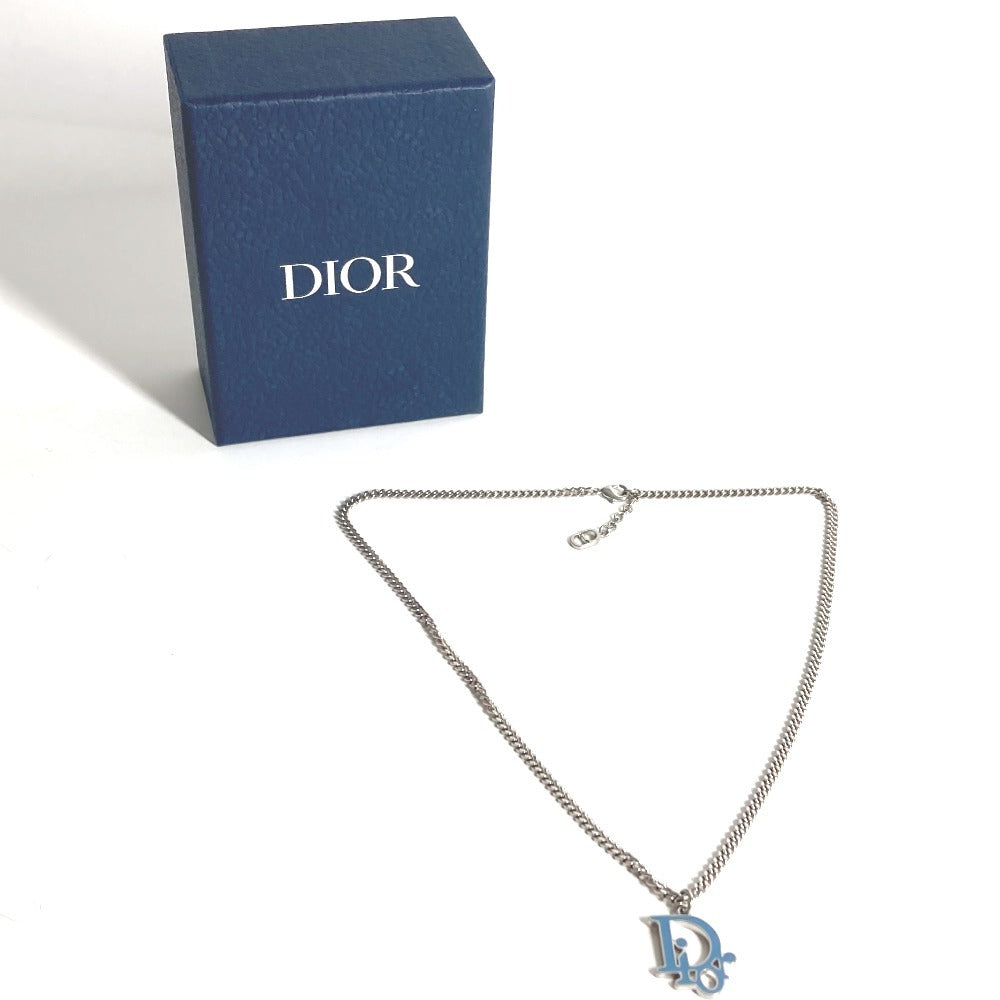 Dior CD logo Accessories Jewelry Chain Necklace Necklace Metal Silver/blue Used