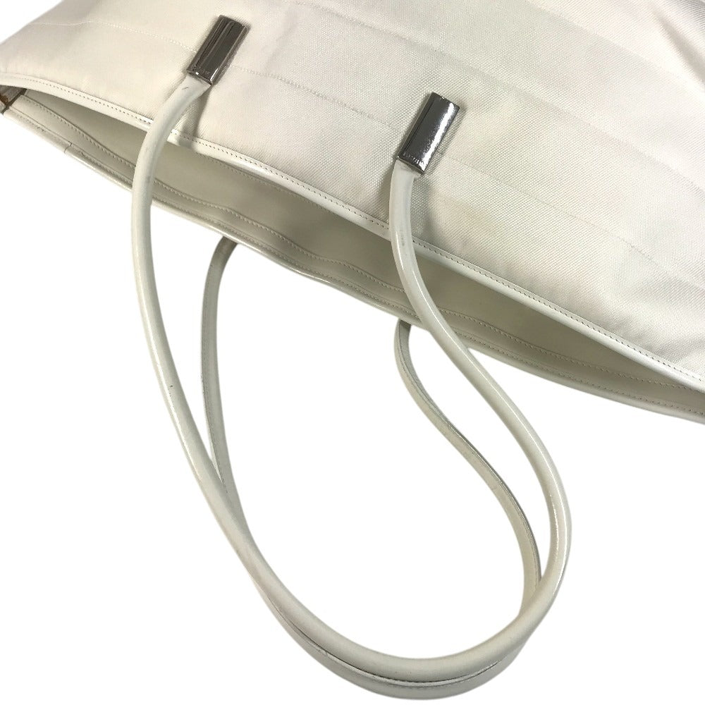 GUCCI 002 2123 Duffle Bag Tote Bag Shoulder Bag Shoulder Bag Nylon Canvas / Leather White Used