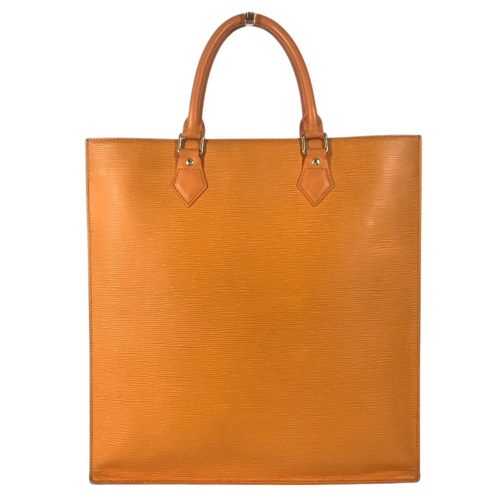 LOUIS VUITTON M5908H Epi Sac PlatGM Sac Plat GM Hand Bag Vertical Tote Tote Bag Epi Leather Mandarin Orange Used