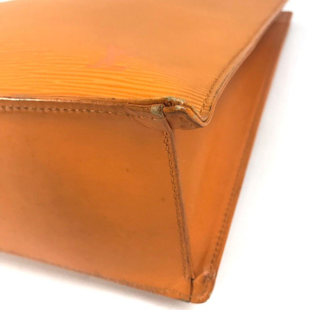 LOUIS VUITTON M5908H Epi Sac PlatGM Sac Plat GM Hand Bag Vertical Tote Tote Bag Epi Leather Mandarin Orange Used