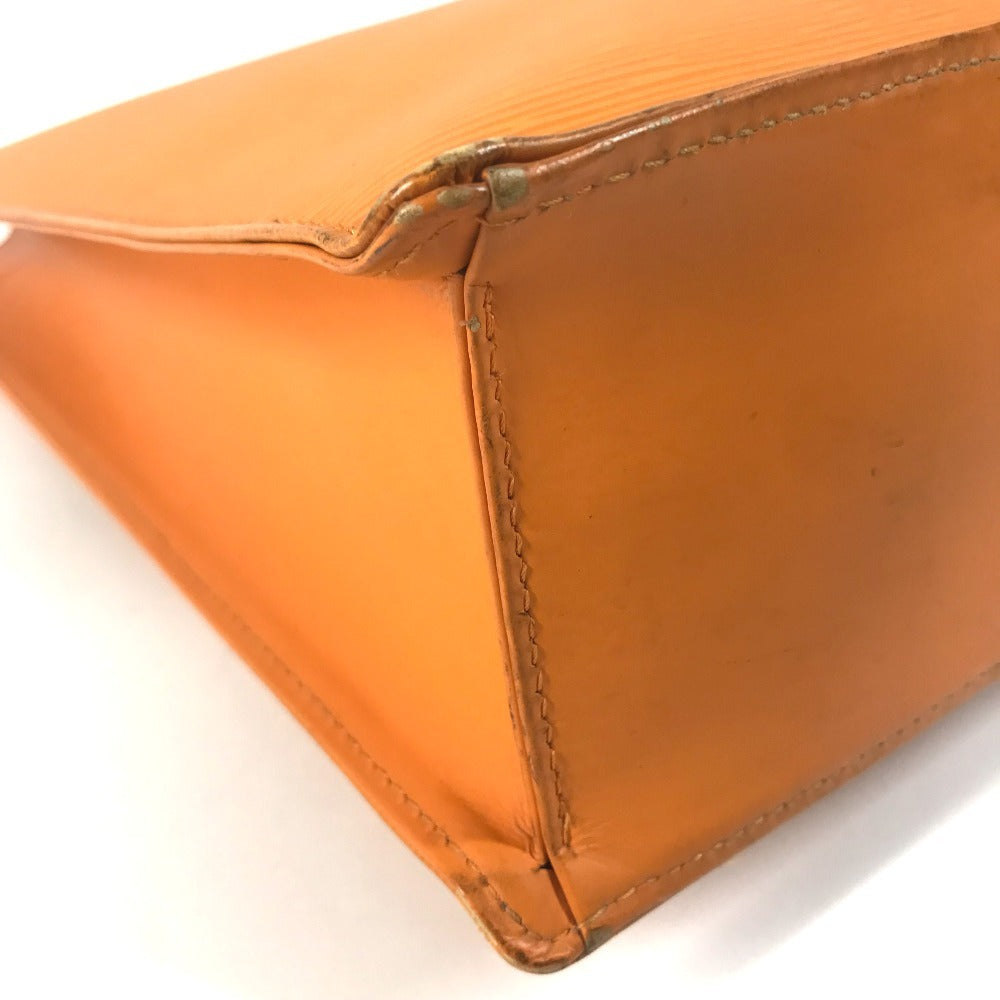 LOUIS VUITTON M5908H Epi Sac PlatGM Sac Plat GM Hand Bag Vertical Tote Tote Bag Epi Leather Mandarin Orange Used