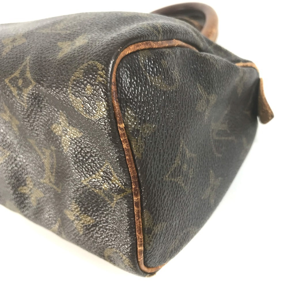 LOUIS VUITTON M41534 Monogram Mini Speedy Bag Mini Duffle Bag Pouch Hand Bag MonogramCanvas Brown Used