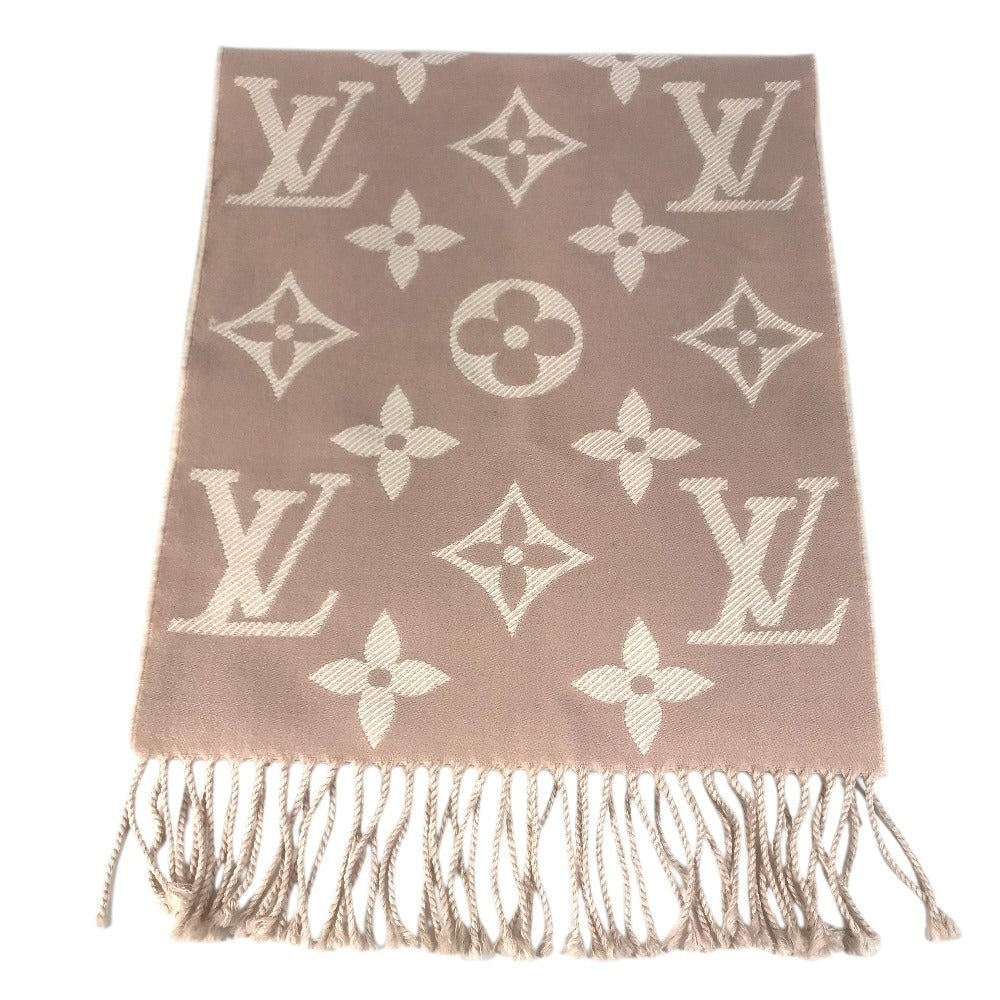 LOUIS VUITTON M76966 charpes Simply LVMonogram fringe Scarf wool pink Used