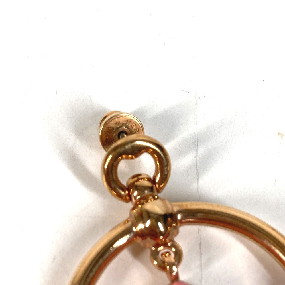 HERMES Loop Medor Pierce PM Accessory Jewelry Pierce Leather / Metal pink Used