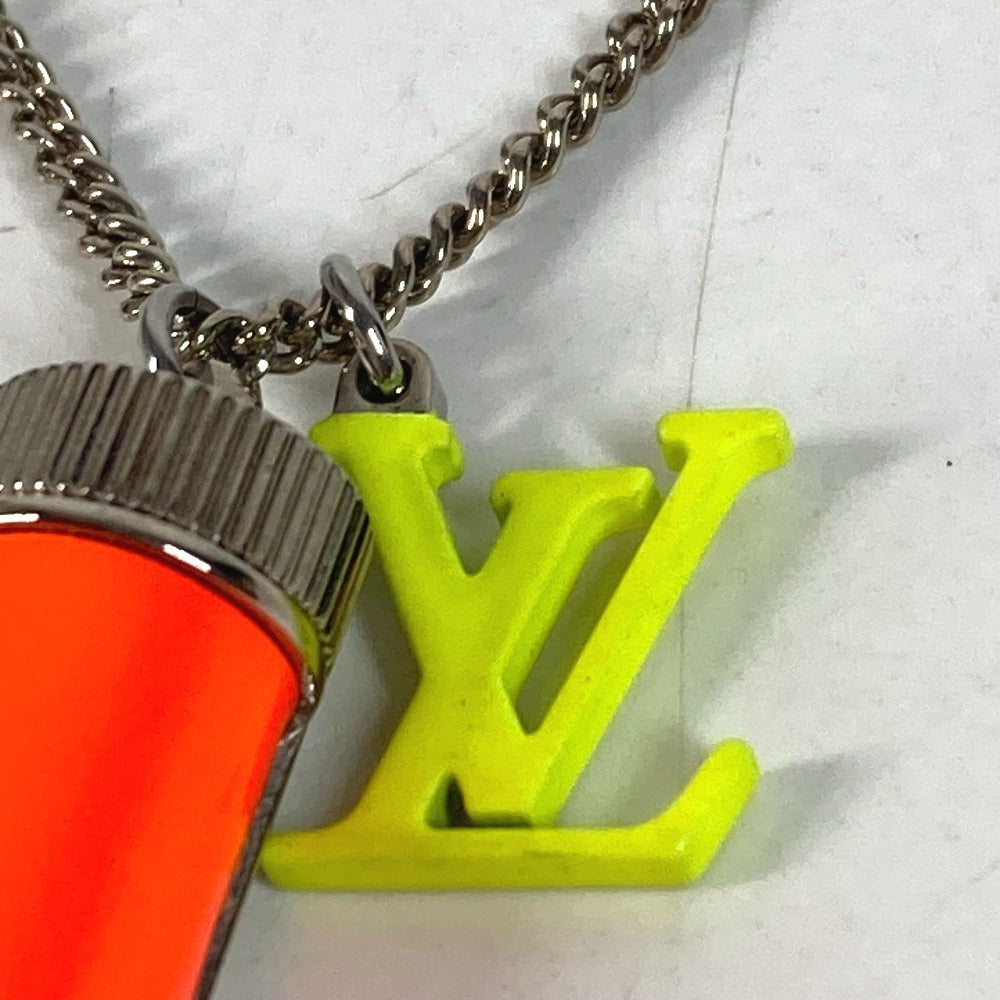 LOUIS VUITTON MP2143 Accessories Chain Necklace Collier LV Fluo Collier LV Fluo Neon color Necklace Metal yellow/Orange Used