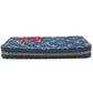 LOUIS VUITTON M23161 Murakami Takashi collaboration Monogram Denim Cherry LV x TM Zippy Wallet Long Wallet Zip Around Wallet Long Wallet Monogram Denim Canvas blue Used